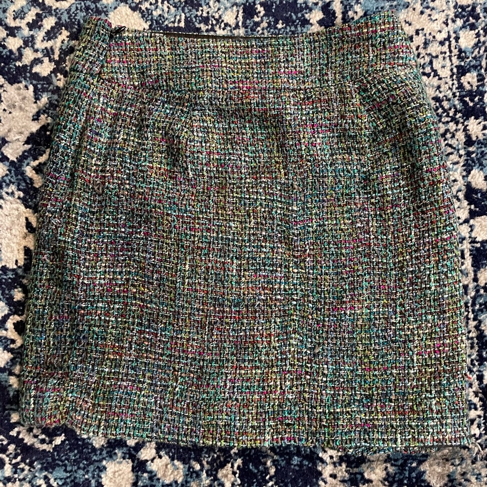 Ann Taylor Loft women’s multicolor mini skirt 00 Petite - Picture 2 of 7